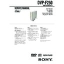 Sony DVP-F250 Service Manual