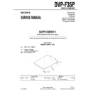 Sony DVP-F35P (serv.man2) Service Manual