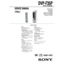 Sony DVP-F35P Service Manual