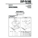 Sony DVP-F41MS (serv.man2) Service Manual