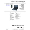 Sony DVP-FX730, DVP-FX735 Service Manual