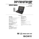 dvp-fx810, dvp-fx810bp service manual
