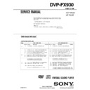 Sony DVP-FX930 Service Manual