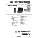 Sony DVP-FX97, DVP-FX980 Service Manual