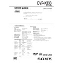 dvp-k333 service manual