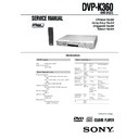 dvp-k360 service manual
