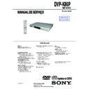 Sony DVP-K86P Service Manual
