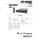 Sony DVP-NC650V Service Manual