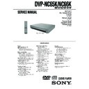 Sony DVP-NC65K, DVP-NC66K Service Manual