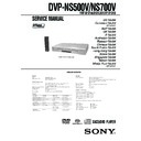 Sony DVP-NS500V, DVP-NS700V Service Manual