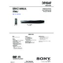 Sony DVP-NS648P Service Manual