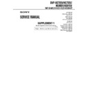 Sony DVP-NS705V, DVP-NS755V, DVP-NS905V, DVP-NS915V (serv.man2) Service Manual