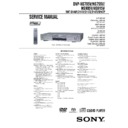 Sony DVP-NS705V, DVP-NS755V, DVP-NS905V, DVP-NS915V Service Manual