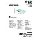 Sony DVP-NS70H Service Manual