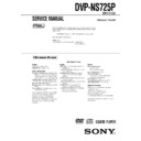 dvp-ns725p, ht-1750dp, ht-1800dp service manual
