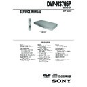 dvp-ns765p service manual