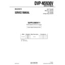 Sony DVP-NS930V (serv.man2) Service Manual