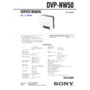 Sony DVP-NW50 Service Manual