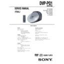 Sony DVP-PQ1 Service Manual