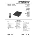 Sony DVP-PR30, DVP-PR50P, DVP-PR60P Service Manual