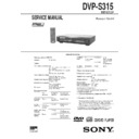 Sony DVP-S315 Service Manual