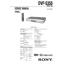 Sony DVP-S350 Service Manual