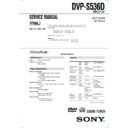 Sony DVP-S536D Service Manual