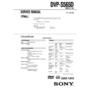 Sony DVP-S565D Service Manual