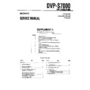 Sony DVP-S7000 (serv.man4) Service Manual