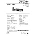 Sony DVP-S7000 Service Manual