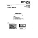 Sony DVP-S715 (serv.man2) Service Manual