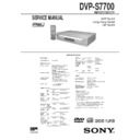 Sony DVP-S7700 (serv.man2) Service Manual