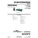 Sony DVP-SR401HP, DVP-SR500H, DVP-SR500HP Service Manual