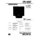 Sony CPD-100GST Service Manual