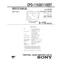 Sony CPD-110EST, CPD-110GS Service Manual