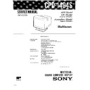 Sony CPD-1404S Service Manual