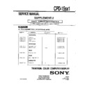 Sony CPD-15SX1 (serv.man3) Service Manual