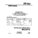 Sony CPD-15SX1 (serv.man4) Service Manual