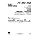 Sony CPD-17SF2, CPD-17SF2T (serv.man2) Service Manual