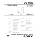 Sony CPD-220AS Service Manual