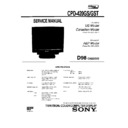 Sony CPD-420GS, CPD-420GST Service Manual