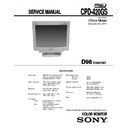 Sony CPD-420GS Service Manual