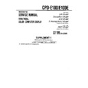 Sony CPD-E100, CPD-E100E (serv.man3) Service Manual