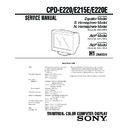 Sony CPD-E215E, CPD-E220, CPD-E220E (serv.man3) Service Manual