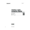Sony CPD-E240, CPD-E440 Service Manual
