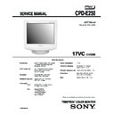 Sony CPD-E250 Service Manual