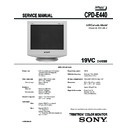 Sony CPD-E440 Service Manual