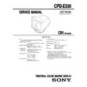 Sony CPD-E530 (serv.man2) Service Manual