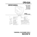 Sony CPD-G220 (serv.man2) Service Manual