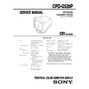 Sony CPD-G520P Service Manual